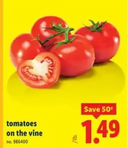 Lidl tomatoes on the vine offer