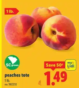 Lidl peaches tote offer