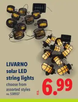 Lidl LIVARNO solar LED string lights offer