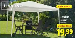 Lidl LIVARNO canopy offer
