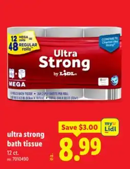 Lidl ultra strong bath tissue offer