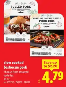 Lidl slow cooked barbecue pork offer