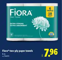 Lidl Fiora two-ply paper towels offer