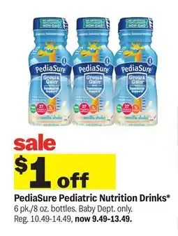 Meijer PediaSure Pediatric Nutrition Drinks offer