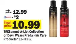 Meijer TRESemmé A-List Collection or Devil Wears Prada Hair Care Products offer