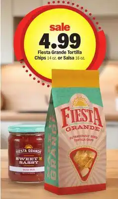 Meijer Fiesta Grande Tortilla Chips 14 oz. or Salsa 16 oz offer