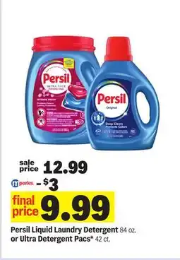 Meijer Persil Liquid Laundry Detergent 84 oz. or Ultra Detergent Pacs* 42 ct offer