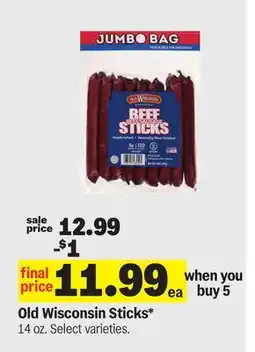 Meijer Old Wisconsin Sticks offer