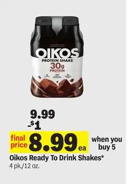Meijer Oikos Ready To Drink Shakes offer