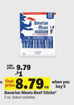 Meijer Bavarian Meats Beef Sticks offer