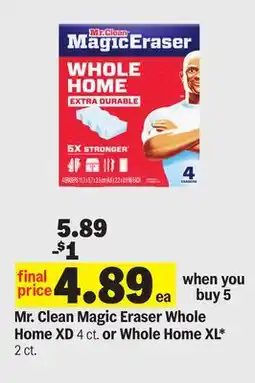 Meijer Mr. Clean Magic Eraser Whole Home XD 4 ct. or Whole Home XL* 2 ct offer