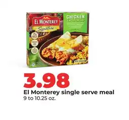 Hy-Vee El Monterey single serve meal offer