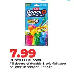 Hy-Vee Zuru Bunch O Balloons offer