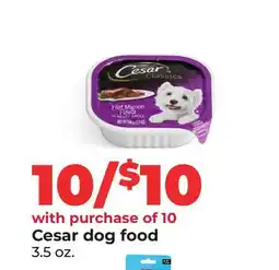 Hy-Vee Cesar dog food offer