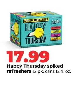 Hy-Vee Happy Thursday spiked refreshers offer