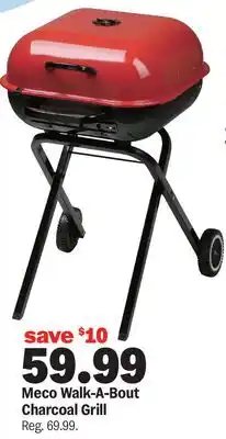 Meijer Meco Walk-A-Bout Charcoal Grill offer