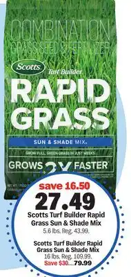Meijer Scotts Turf Builder Rapid Grass Sun & Shade Mix offer