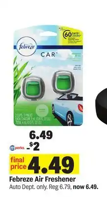 Meijer Febreze Air Freshener offer