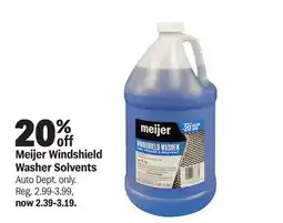 Meijer Meijer Windshield Washer Solvents offer