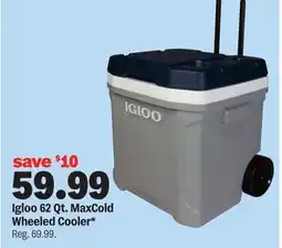 Meijer Igloo 62 Qt. MaxCold Wheeled Cooler offer