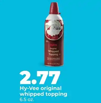 Hy-Vee Hy-Vee original whipped topping offer