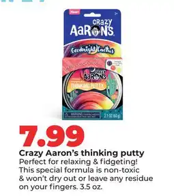 Hy-Vee Crazy Aaron's thinking putty offer