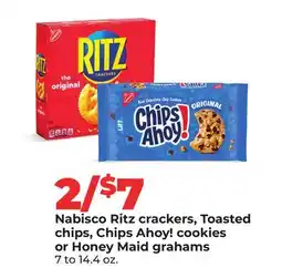 Hy-Vee Nabisco Ritz crackers, Toasted chips, Chips Ahoy! cookies or Honey Maid graham offer