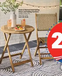Meijer Room & Retreat Entertaining Décor and Folding Furniture offer