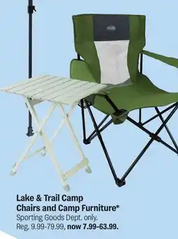 Meijer Lake & Trail Camp Chairs and Camp Furniture offer