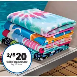 Meijer Printed Beach Towels offer