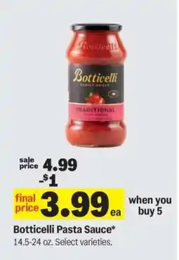 Meijer Botticelli Pasta Sauce offer