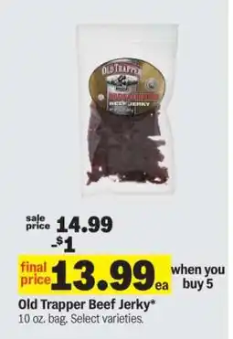 Meijer Old Trapper Beef Jerky offer