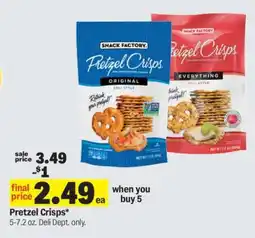 Meijer Pretzel Crisps offer