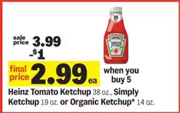 Meijer Heinz Tomato Ketchup offer