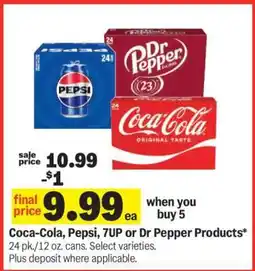 Meijer Coca-Cola, Pepsi, 7UP or Dr Pepper Products offer