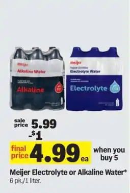 Meijer Meijer Electrolyte or Alkaline Water offer