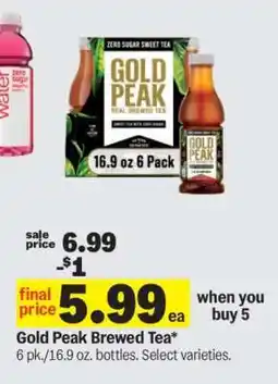 Meijer Gold Peak Brewed Tea offer