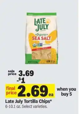 Meijer Late July Tortilla Chips offer