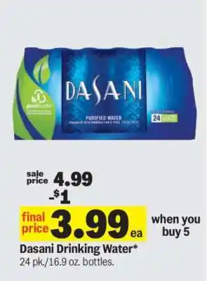 Meijer Dasani Drinking Water offer