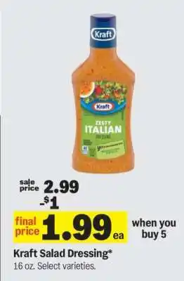Meijer Kraft Salad Dressing offer