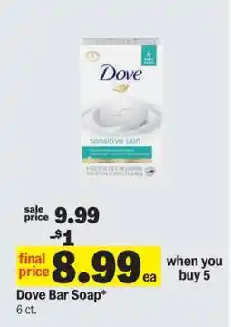 Meijer Dove Bar Soap offer