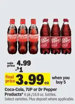 Meijer Coca-Cola, 7UP or Dr Pepper Products offer