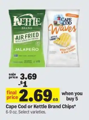 Meijer Cape Cod or Kettle Brand Chips offer