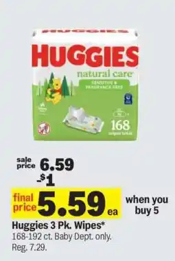 Meijer Huggies 3 Pk. Wipes offer