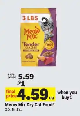Meijer Meow Mix Dry Cat Food offer