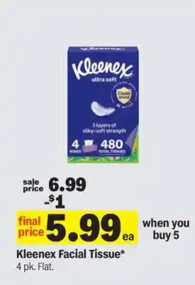 Meijer Kleenex Facial Tissue offer