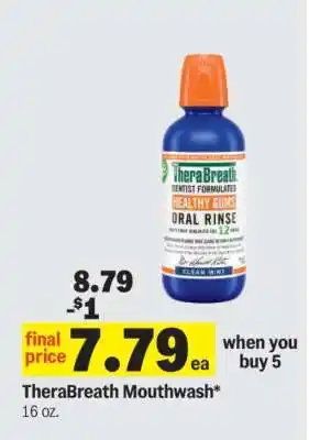 Meijer TheraBreath Mouthwash offer