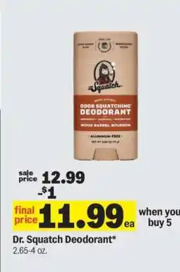 Meijer Dr. Squatch Deodorant offer
