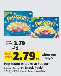 Meijer Pop Secret Microwave Popcorn offer