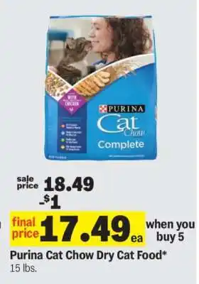 Meijer Purina Cat Chow Dry Cat Food offer